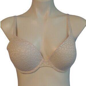 PINK Victoria's Secret Push-up Bra Women's 36B White Wear Everywhere Underwire